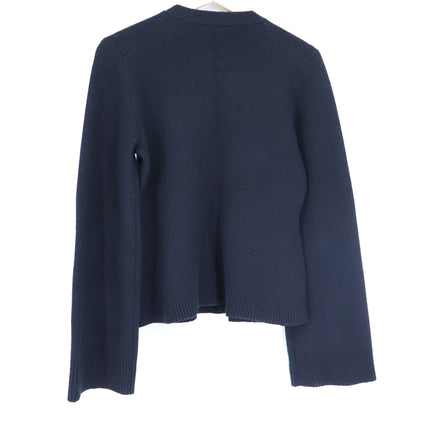 Jenni Kayne Cooper Cardigan Black Wool Cashmere Wide Long Sleeve Women's M