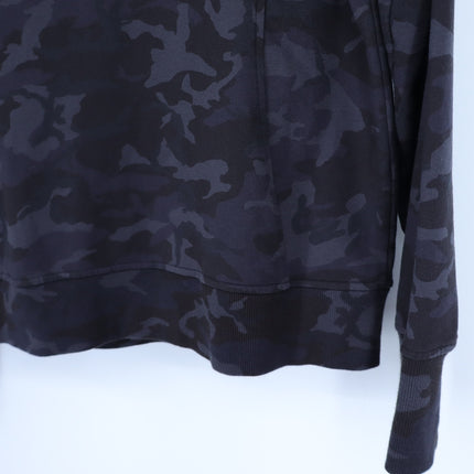 Lululemon Scuba Hoodie Pullover Incognito Camo Multi Grey French Terry Women's 6