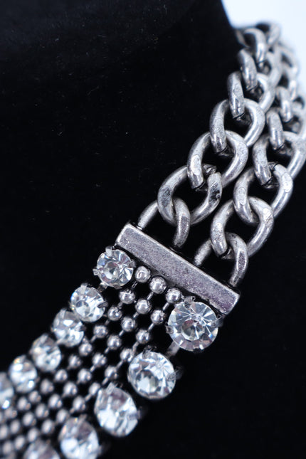 DYLANLEX Zoey Statement Necklace NIB 925 Silver Adjustable Choker Rachel Zoe