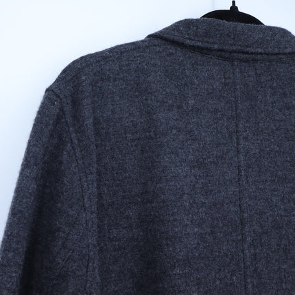 Hartford Jay Double-Faced Wool Jacket Gray Button Front Long Sleeve Men's L