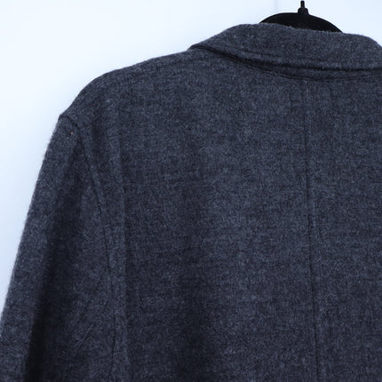 Hartford Jay Double-Faced Wool Jacket Gray Button Front Long Sleeve Men's L