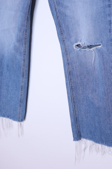 FRANK & EILEEN Monaghan Mom Jean 1997 Wash Distressed High Rise Denim Women's 27