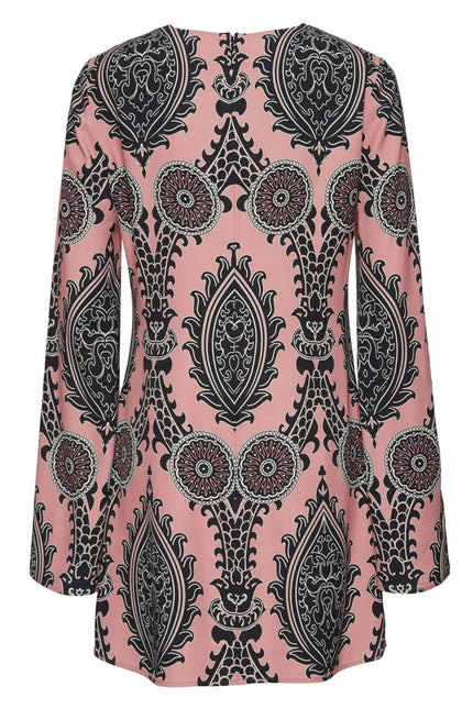 LA DOUBLEJ Mini Supremes Swing Dress Oltrarno Pink Long Sleeve Women's L