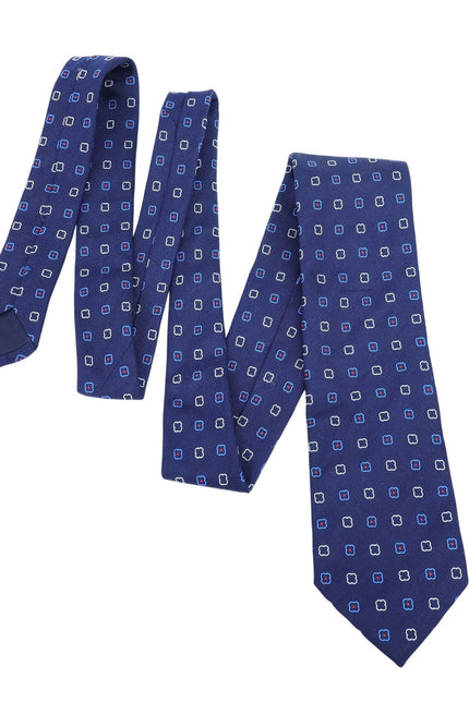 HAMMER MADE Multi Clover Silk Neck Tie Navy Blue Limited Edition Businesswear OS