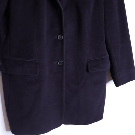 BOGNER Wool Blend Blazer Jacket Black Single Breasted Long Sleeve Women's 14