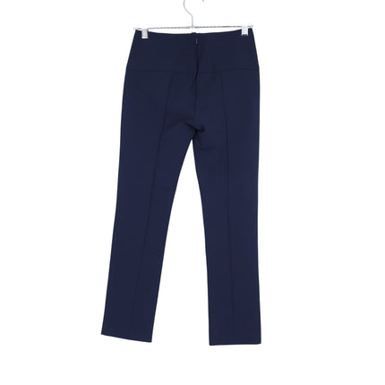 Veronica Beard Zip Back Scuba Pant Navy Cropped Stretch Women's 0