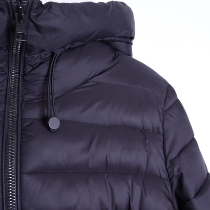 Soia & Kyo Tiphanie Hooded Bomber Jacket Black Puffer Long Sleeve Women's L