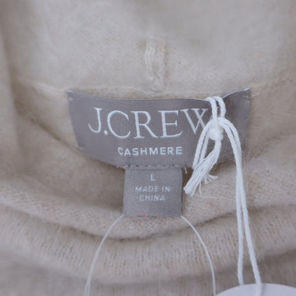 J. Crew 100% Cashmere Turtleneck Sweater Shell Heathered Linen NWT Women's L