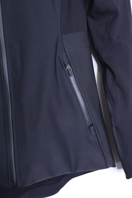 LULULEMON Hooded Sleet Sprinter Jacket Black Softshell Full Zip Women's 4