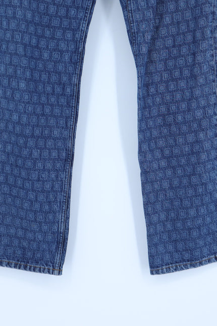 REFORMATION JEANS Cynthia Straight Long Jeans Disco Blue High Rise Women's 8