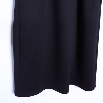 JESSIE LIU Ponte Midi Dress Black Printed Sleeves Tailored Fit Women's XS