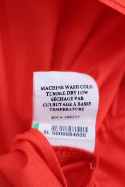 ULLA JOHNSON Elora Popover Blouse Coral Poplin Ruffle Sleeve Women's 2