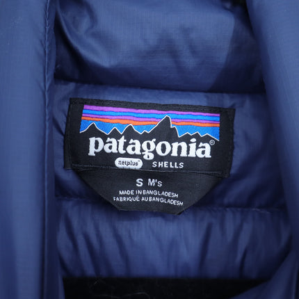 Patagonia Down Sweater Jacket Navy Blue Puffer 800 Fill Long Sleeve Men's S