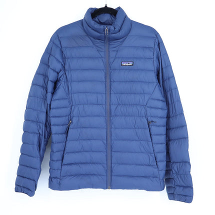 Patagonia Down Sweater Jacket Navy Blue Puffer 800 Fill Long Sleeve Men's S