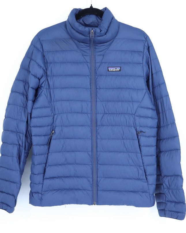 Patagonia Down Sweater Jacket Navy Blue Puffer 800 Fill Long Sleeve Men's S