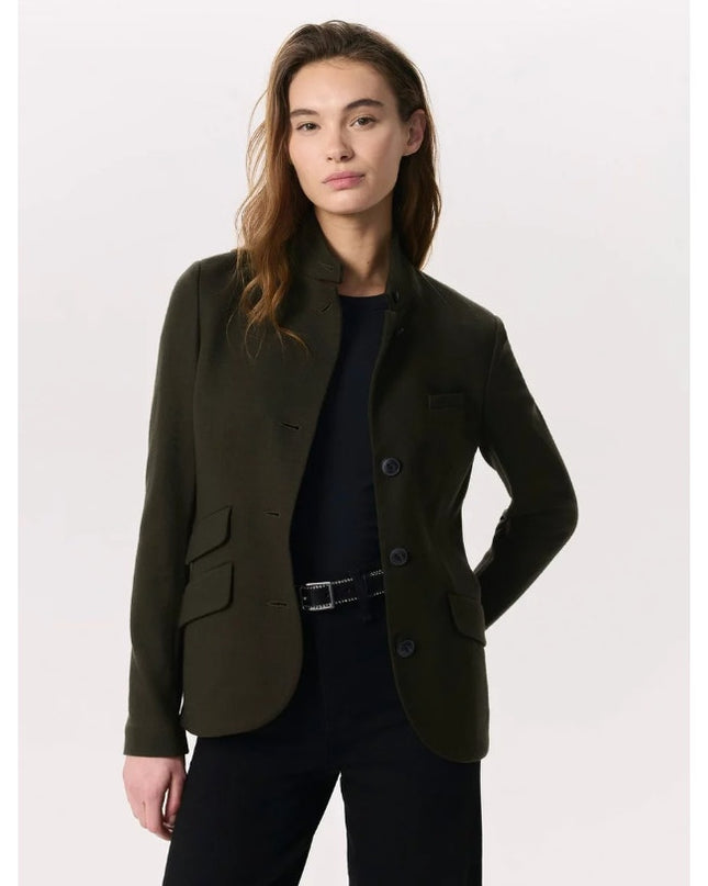 Rag & Bone Slade Wool Blazer Army Green Tailored Long Sleeve 4-Pocket Women's 6