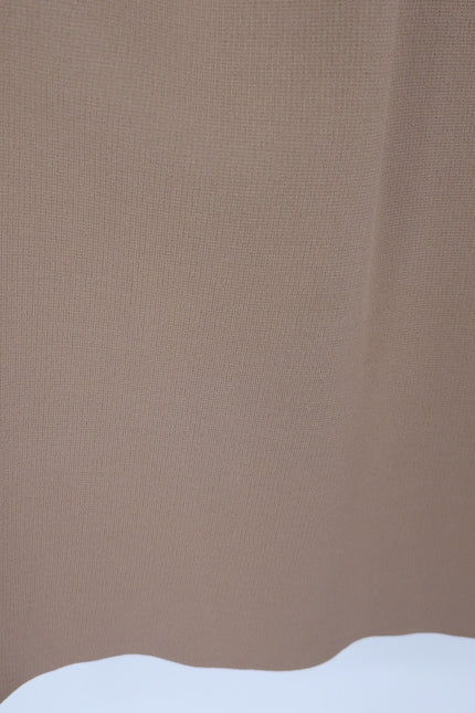 SCANLAN THEODORE Crepe Knit Collar Dress NWT Beige Camel Quiet Luxury Women's L