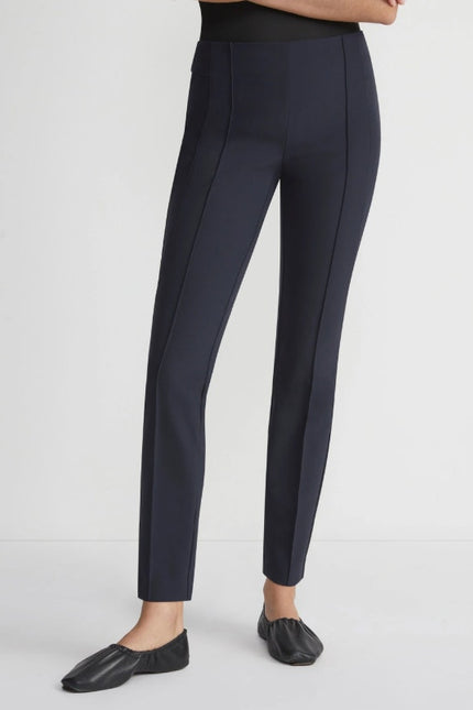 LAFAYETTE 148 Gramercy Tapered Trousers Navy Blue Acclaimed Stretch Women's 12