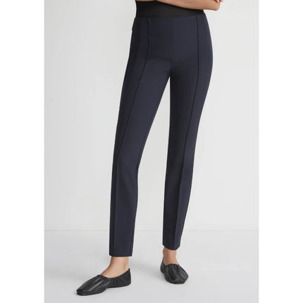 LAFAYETTE 148 Gramercy Tapered Trousers Navy Blue Acclaimed Stretch Women's 12