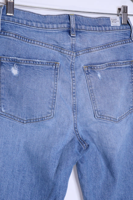 FRANK & EILEEN Monaghan Mom Jean 1997 Wash Distressed High Rise Denim Women's 27