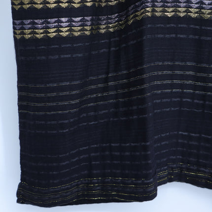 ACE & JIG Nile Metallic Tunic Top Black NWT Lurex Oversized Lagenlook Women's L