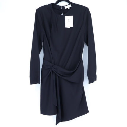 A.L.C Kay Mini Dress Black NWT Asymmetrical Skirt Long Sleeve Women's 4