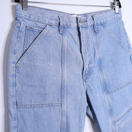 AGOLDE Cooper Cargo Jeans Rank Blue Light Wash Zip Fly Women's 30