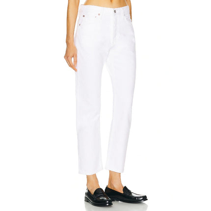 AGOLDE Parker Vintage Straight Jeans Milkshake White Low Slung Women's 24