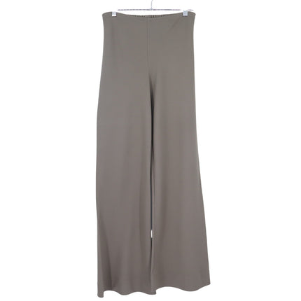STAUD Stroll Crepe Flared Pants Truffle Brown Wide Leg Pull On Women's S