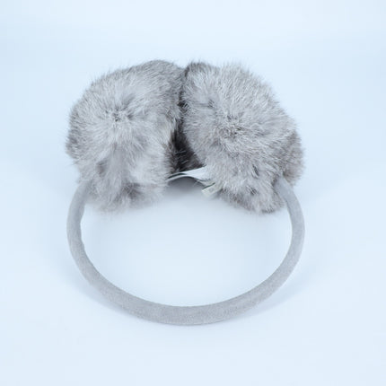 Joie Real Plush Rabbit Fur Earmuffs NWT Gray Winter Accessory Unisex O/S