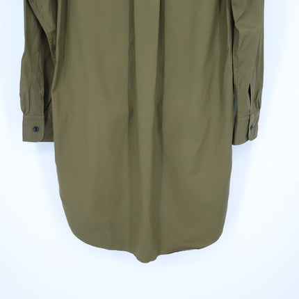 Rag & Bone The Mason Shirt Dress Dark Olive Button Front Mini Women's S