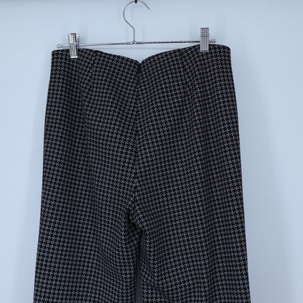 Rag & Bone Irina Pants Kick Flare Black Multi NWT Cropped Pull On Women's M