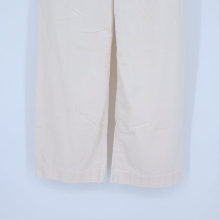 Maeve The Colette Corduroy Trousers Ivory Cropped Wide Leg Pants Women's 26