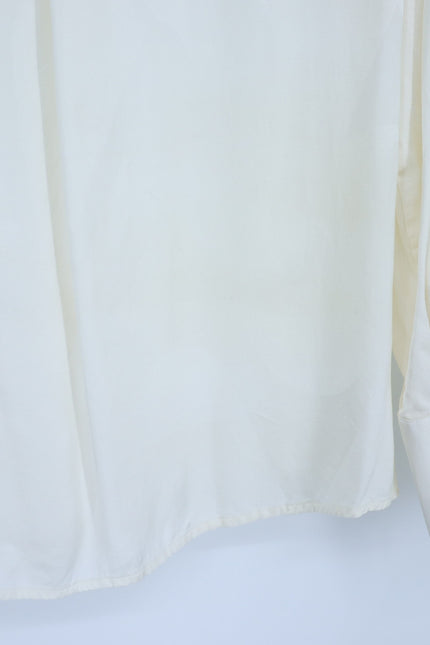 BA&SH Betsey Chain Trim Shirt Ecru White Neck Button Up Blouse Women's 3/US L