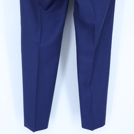 John Varvatos Bleecker Dress Pants Navy Wool Slim Flat Front Men's 36S/29S