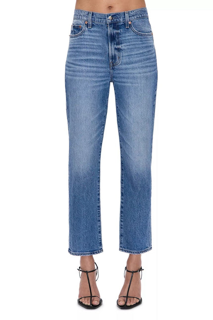 PISTOLA Bri High Rise Jeans Charleston Blue Slim Straight Zip Fly Women's 28