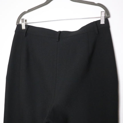 ST JOHN High Rise Tapered Trousers NWT Black Zipped Pocket Ponte Knit Women's 12