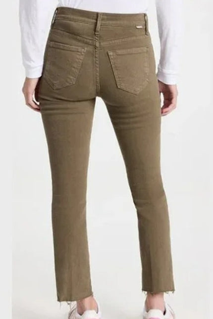 MOTHER Rascal Ankle Step Fray Jeans Capers High Waisted 5 Button Women's 27