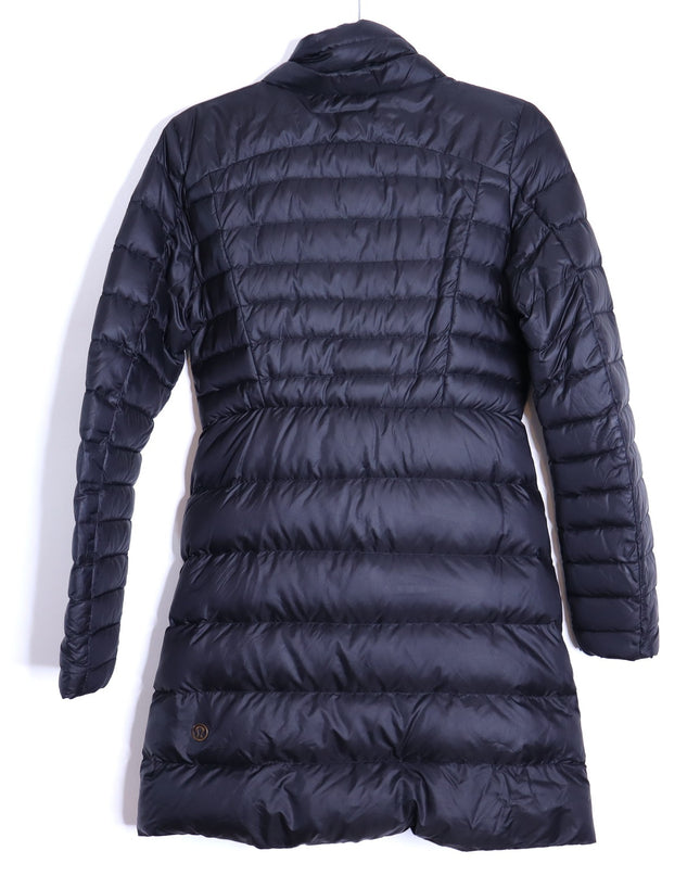 LULULEMON Brave The Cold Goose Down Jacket Black Knee Length Women's 4