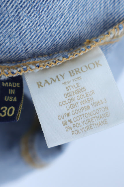 RAMY BROOK Tunechi Denim Mini Dress NWT Blue Light Wash Women's 30/US 10