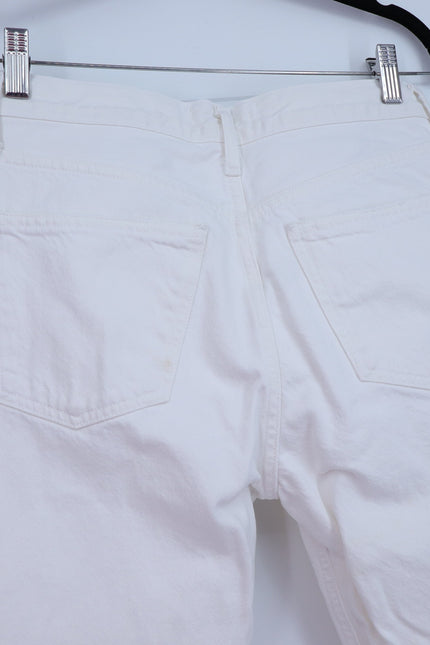 AGOLDE Parker Vintage Straight Jeans Milkshake White Low Slung Women's 24