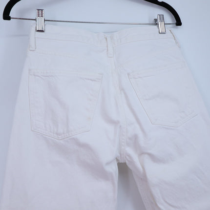 AGOLDE Parker Vintage Straight Jeans Milkshake White Low Slung Women's 24