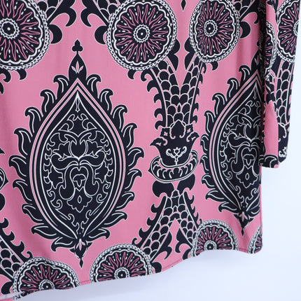 LA DOUBLEJ Mini Supremes Swing Dress Oltrarno Pink Long Sleeve Women's L