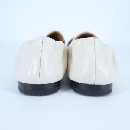 G.H. Bass Rumi Penny Loafers Cream Leather Moccasin Slip On Women's 5