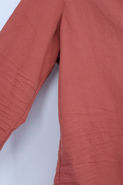 FRANK & EILEEN Eileen Shirt Rust Orange Relaxed Button Up Long Sleeve Women's S