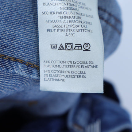 Maeve The Colette Jeans Blue Mini Fern Wash Cropped Wide Leg Women's 26