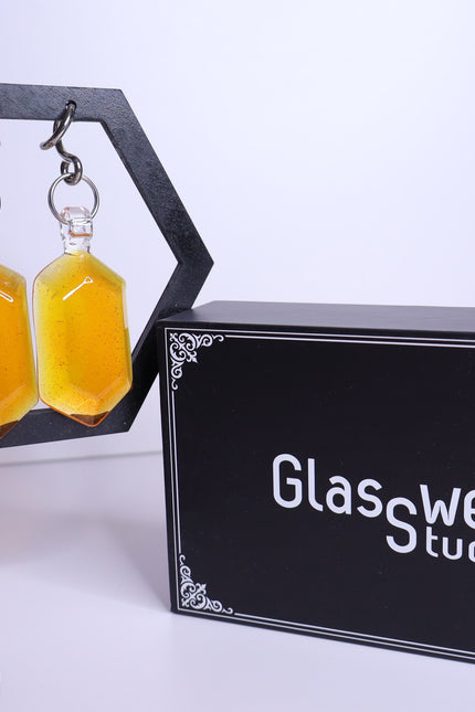 GLASSWEAR STUDIOS Handmade Fantasy Orange Rupee Weights 10g/2.5mm Hangers