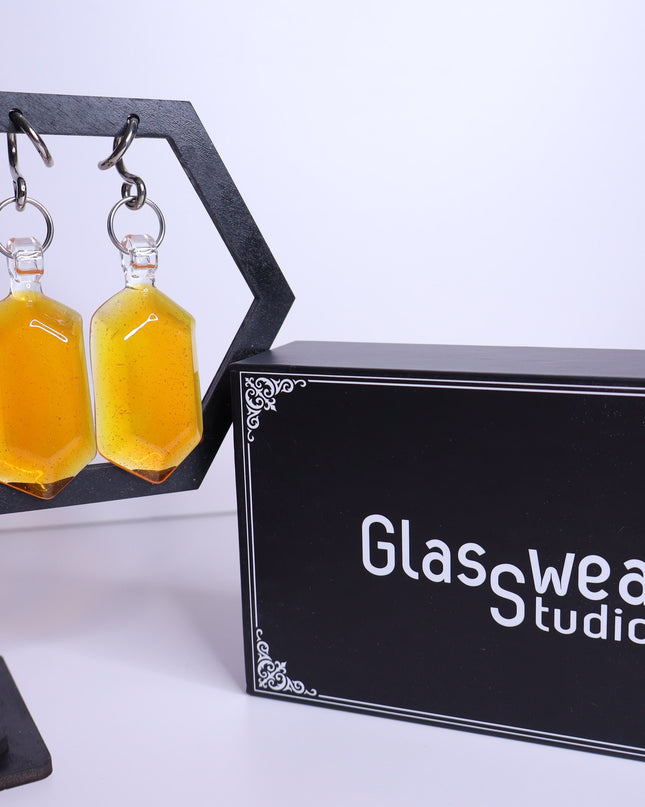 GLASSWEAR STUDIOS Handmade Fantasy Orange Rupee Weights 10g/2.5mm Hangers