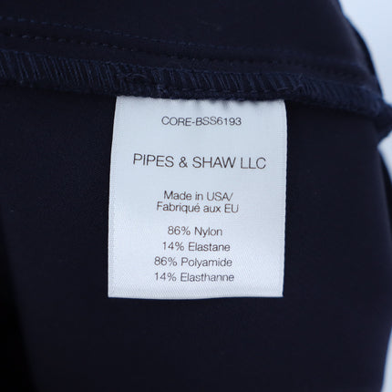 Veronica Beard Zip Back Scuba Pant Navy Cropped Stretch Women's 0
