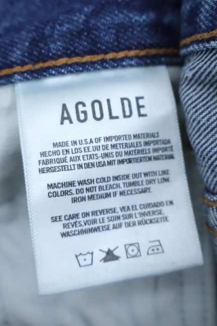 AGOLDE Vintage High Rise Jeans Blue Mid Wash Flare Absolute Zip Fly Women's 29